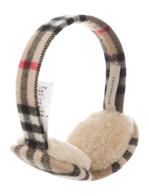 Burberry Nova Check Cashmere Earmuffs 